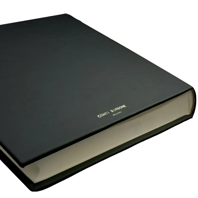 Album photo en cuir anthracite - Conti Borbone - calskin gris foncé - marque