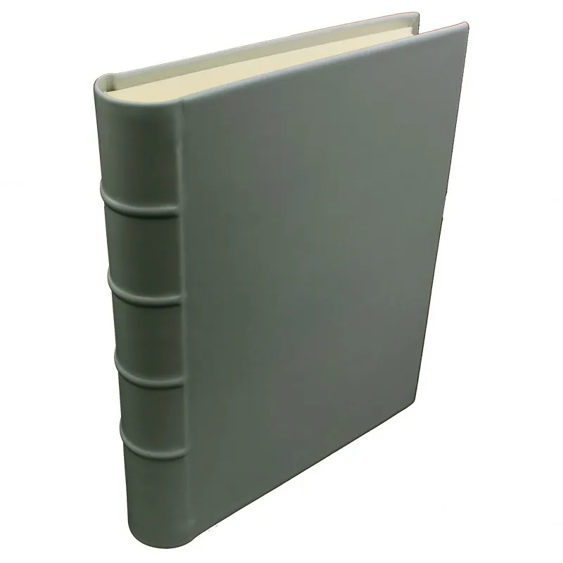 Album photo en cuir graphite - Conti Borbone - calskin gris - Standard - dos