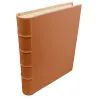 Album foto pelle Zucca - Conti Borbone - Pelle di vitello arancione - Standard - dorso