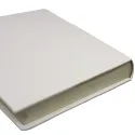 Ice leather photo album - Conti Borbone - white calskin - brand