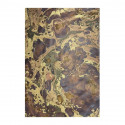 Handmade marbled paper in brown Bruno - Conti Borbone - Milano Italy