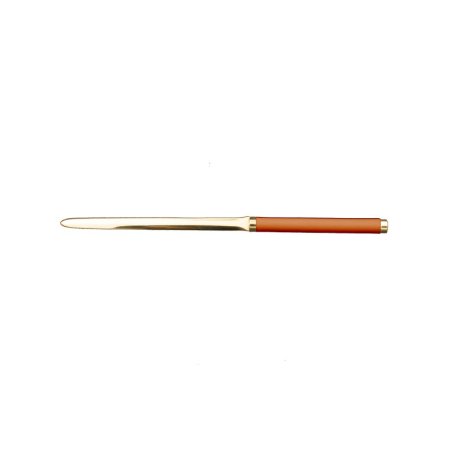 Navaja de piel de calabaza - Conti Borbone - Navaja de piel de becerro naranja