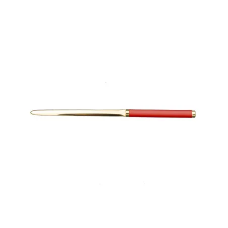 Coral leather knife - Conti Borbone - Paper knife in pink calf leather