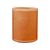 Portapenne in pelle Zucca - Conti Borbone - porta penne in pelle di vitello arancione - decorazione 90
