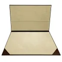Sous-main en cuir Cuoio, cuir de veau marron - Conti Borbone - sous-main personnalisable - décoration 150 - marque