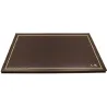 Sottomano doppio pelle Cioccolato, pelle di vitello marrone - Conti Borbone - decorazione 90 - stampatello