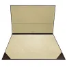 Sottomano doppio pelle Cioccolato, pelle di vitello marrone - Conti Borbone - decorazione 150 - brand