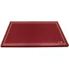 Sottomano in pelle rubino, pelle di vitello bordeaux - Conti Borbone - sottomano personalizzabile - decorazione 90 - stampatello