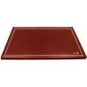 Sottomano doppio pelle Fragola, pelle di vitello rossa - Conti Borbone - sottomano doppio - decorazione 90 - stampatello