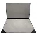 Sous-main en cuir foncé, cuir de veau noir - Conti Borbone - sous-main personnalisable - décoration 150 - marque