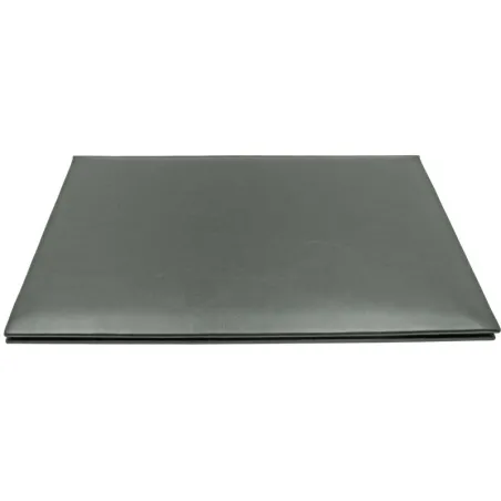 Sous-main en cuir graphite, cuir de veau gris - Conti Borbone - sous-main personnalisable