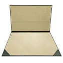 Sous-main en cuir graphite, cuir de veau gris - Conti Borbone - sous-main personnalisable - décoration 150 - marque