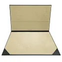 Sous-main en cuir anthracite, cuir de veau gris - Conti Borbone - sous-main personnalisable - marque