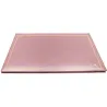 Sottomano doppio pelle Camelia, pelle di vitello rosa - Conti Borbone - personalizzato - decorazione 90 - stampatello