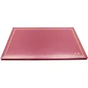 Sous-main en cuir fuchsia, cuir de veau rose - Conti Borbone - sous-main personnalisable - décoration 90 - lettres capitales