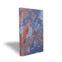 Cuaderno de papel jaspeado azul, blanco, coral, naranja Serena - Conti Borbone - Made in Italy prospective