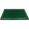 Sottomano doppio pelle Pino, pelle di vitello verde - Conti Borbone - personalizzato - decorazione 90 - stampatello