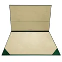Sous-main en cuir Pino, cuir de veau vert - Conti Borbone - sous-main personnalisable - marque