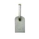 Perl 皮革行李牌 - 灰色牛皮 - Conti Borbone - 正楷字母
