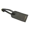 Etichetta bagagli pelle Corvino, pelle bovina colore nero - Conti Borbone - brand