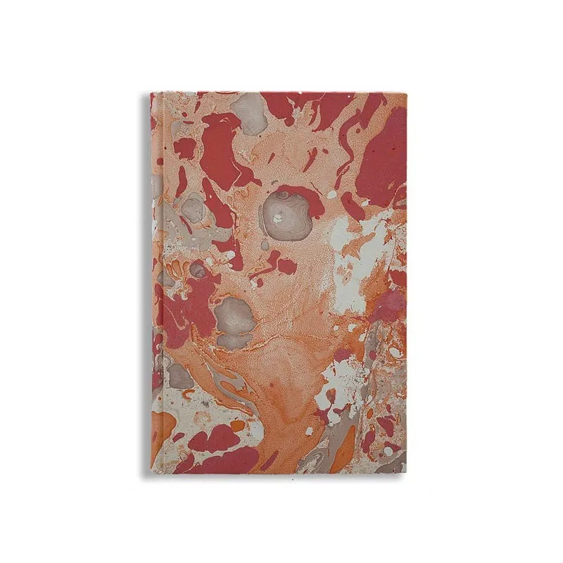 大理石纹纸笔记本 白色、珊瑚色、橙色 Filomena - Conti Borbone - 意大利制造