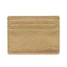 Porta carte pelle Sabbia, porta carte di credito in pelle bovina colore beige - Conti Borbone - stampatello