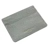 Porta carte pelle Perla, porta carte di credito in pelle bovina colore grigio - Conti Borbone - brand