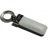 Pearl leather keyring, in real gray cowhide - Conti Borbone - brand