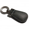 Raven leather keyring, in real black cowhide - Conti Borbone - brand
