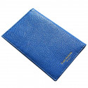 Royal leather passport cover, blue cowhide genuine leather document holder - Conti Borbone - brand