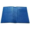 Porta passaporto pelle Royal, porta documenti in vera pelle bovina colore blu - Conti Borbone - dettagli