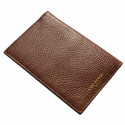 Nocciola leather passport cover, brown cowhide genuine leather document holder - Conti Borbone - brand