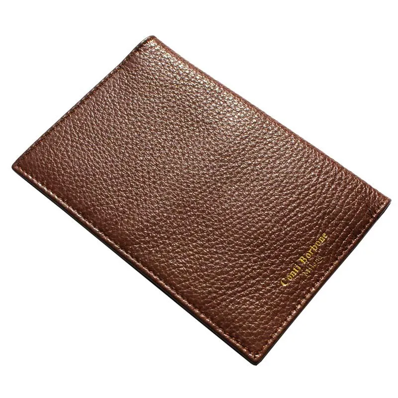 Porta passaporto pelle Nocciola, porta documenti in vera pelle bovina colore marrone - Conti Borbone - brand