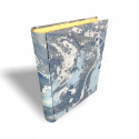 Photo album in marbled paper blue white Susan - Conti Borbone - standard spine