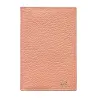 Porta passaporto pelle Mauve, porta documenti in vera pelle bovina colore rosa - Conti Borbone - stampatello