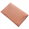 Mauve leather passport cover, pink cowhide genuine leather document holder - Conti Borbone - brand