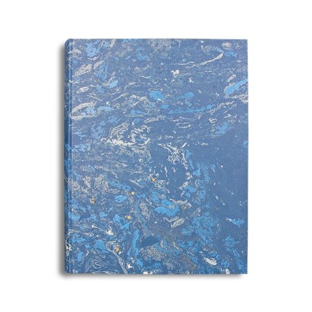 Fotoalbum Joe in marmoriertem Papier blau und weiß - Conti Borbone - standard
