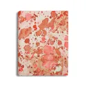 Álbum de fotos Samira en papel jaspeado beige, rosa, marrón y rojo - Conti Borbone - estándar