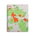 Álbum de fotos Michele en papel jaspeado naranja, verde y beige - Conti Borbone - estándar