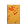 Quaderno in carta marmorizzata a mano  arancione e giallo Silvia - Conti Borbone - made in Italy