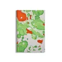 Cuaderno de papel jaspeado blanco, naranja y verde Michele - Conti Borbone - Made in Italy