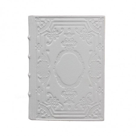 Ice Leather diary, white color with decoration - Conti Borbone - Milan - made in Italy