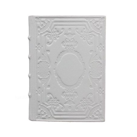 Agenda en cuir Ghiaccio, couleur blanc avec décoration - Conti Borbone - Milan - made in Italy