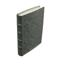 Agenda en cuir Antracite, couleur gris avec décoration - Conti Borbone - Milan - made in italy - dos