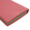 Fuchsia Leather diary, pink color with decoration - Conti Borbone - Milan - brand - made in Italy