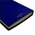 Bluette Lederkalender, blaue Farbe mit Dekoration - Conti Borbone - Mailand - Marke - made in Italy