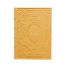 Diario in pelle Sole colore giallo con decorazione - Conti Borbone - Milano - personalizzazione corsivo