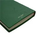 Agenda de piel Pino, color verde con decoración - Conti Borbone - Milan - made in Italy - Marca