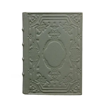Agenda en cuir Graffite, couleur gris avec décoration - Conti Borbone - Milan - made in Italy