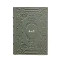 Agenda en cuir Graffite, couleur gris avec décoration - Conti Borbone - Milan - made in Italy - personnalisé italique